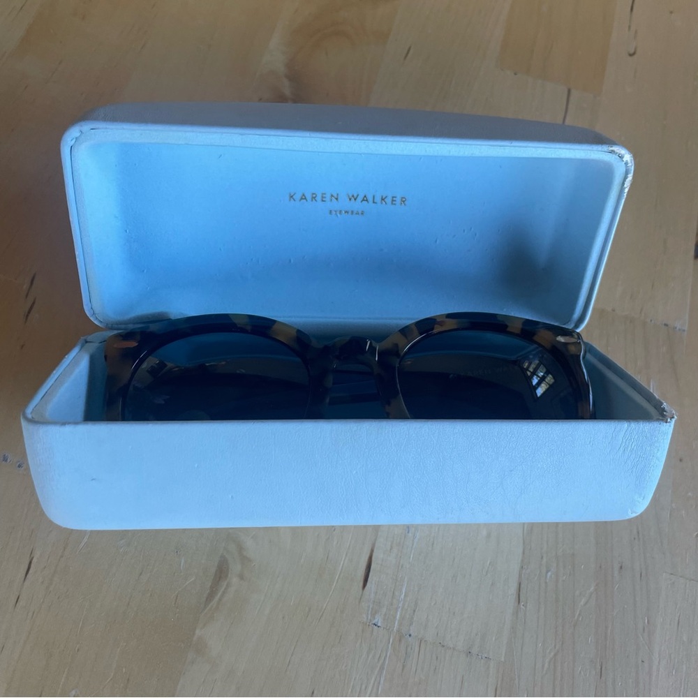 Karen Walker Super Duper Strength Sunglasses - Crazy Tortoise - Picture 2 of 11
